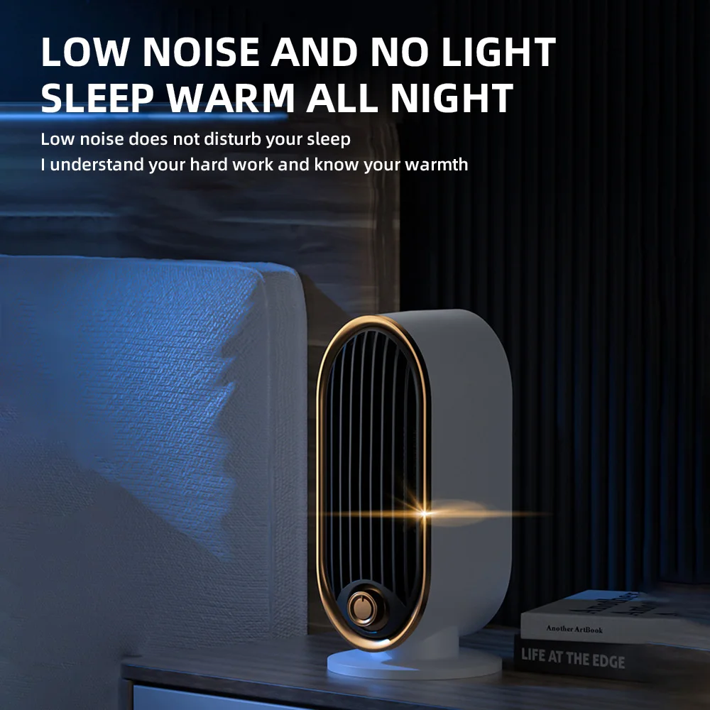 Portable Electric Heater Fan Heater Home Dormitory Office Room Heating  Stove Hot Fan Space Heater 2-Pin Flat Plug Power Cord
