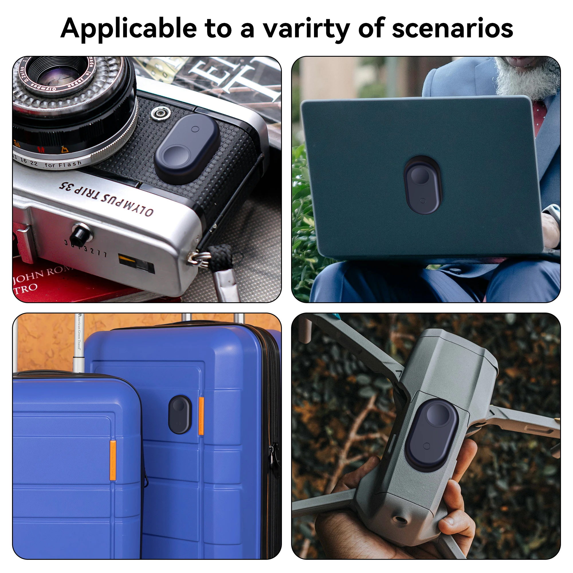For Samsung Galaxy SmartTag2 Case Silicone Holder with Adhesive Sticker Galaxy Smart Tag 2 Holder for Wallet Luggage Car Bike