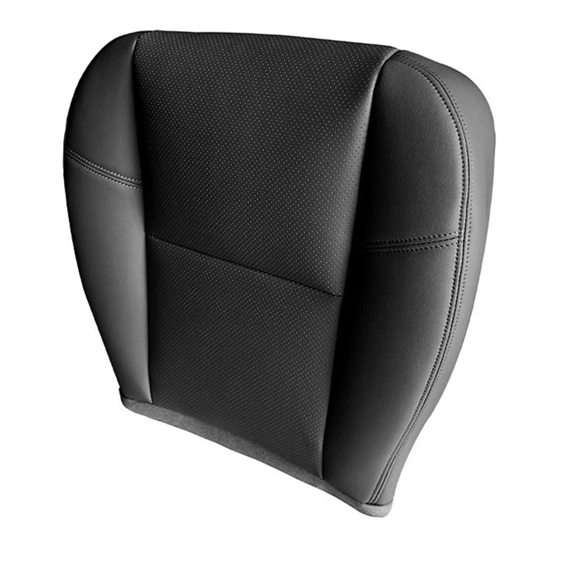 

2X Car Front Driver Side PU Leather Seat Cushion Bottom Seat Cover For Cadillac Escalade 2007-2014 Black