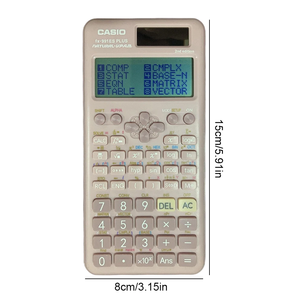 Scientific Calculator FX-991ES PLUS Solar Portable Student Tool For Math Teaching