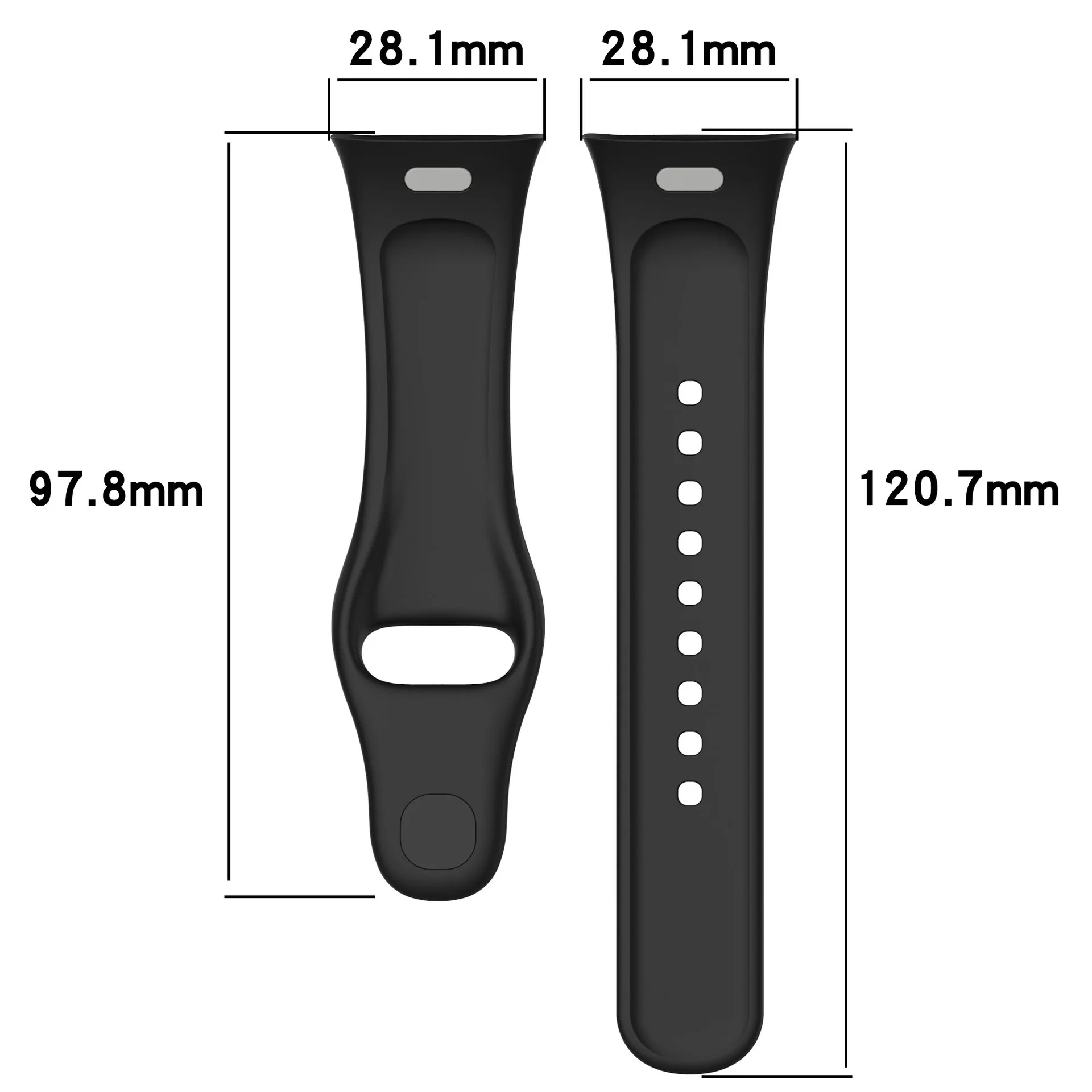 Silicone Watch Band Strap for Smartwatch – Comfortable Wristband Bracelet Accessory