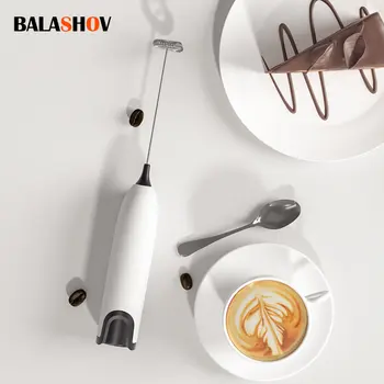 Montalatte elettrico bevanda da cucina Foamer Mixer agitatore caffè Cappuccino Creamer frusta miscela schiumosa frusta per uova 1