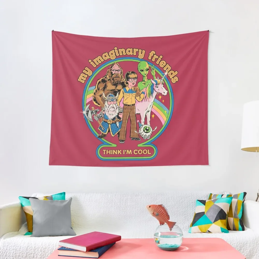 

My Imaginary Friends Tapestry Decorative Wall Mural Kawaii Room Decor Decor For Bedroom Tapestry
