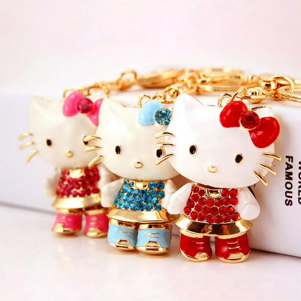 

Sanrio Keychain Cute Cartoon Hello Kitty Keyring KT Cat Car Key Ring Backpack Pendant Ornaments Jewelry Holiday Christmas Gifts