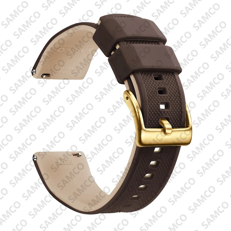 Enhanced Quick Release Silicone Watch Strap - Premium Rubber Band Replacement