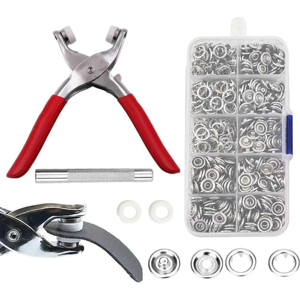 

Durable Use Prong Snap Installation Tool Hand Pressure Clamp Conjoined Design Machine Solid Snap Button Hand Clamp
