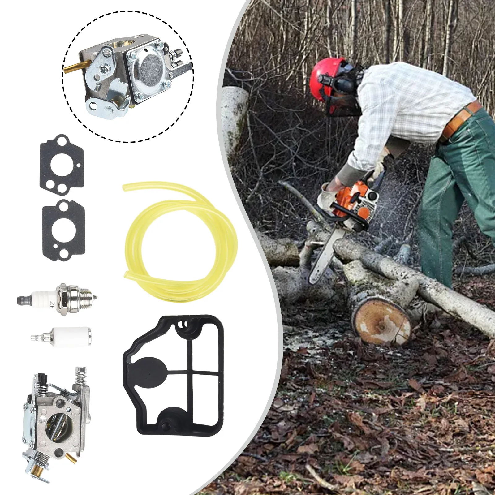 

Карбюратор для китайской Бензопилы Husqvarna 36 41 136 137 141 142 бензопила для Zama C1Q-W29E Carb комплект бензопилы