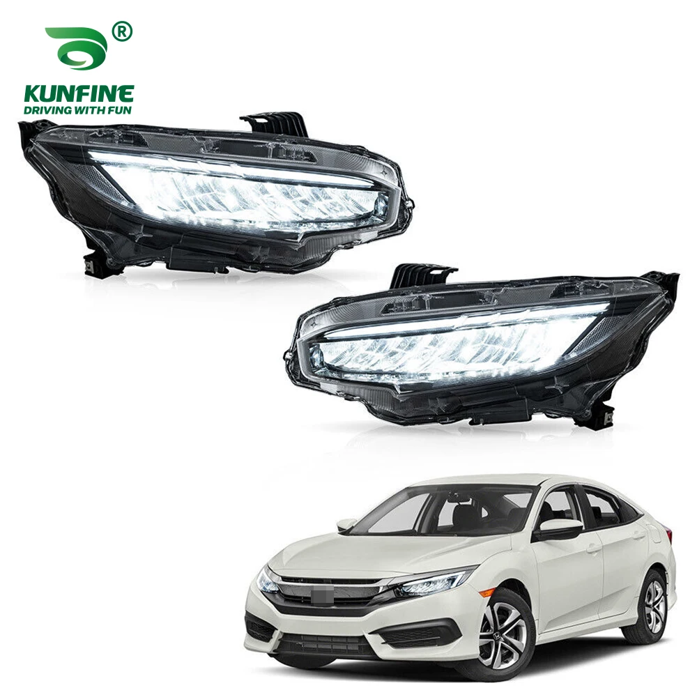 

Pair of Car Styling Car Headlight Assembly For Honda Civic 2016-2020 LED Head Lamp Car Tuning Light Parts Plug And Play