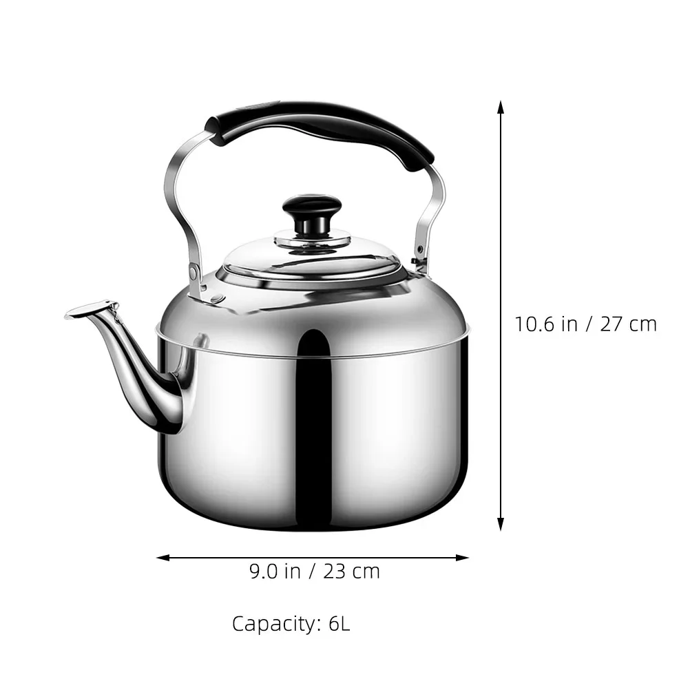 스테인리스 스틸 채반 주전자, 모카 물 끓는 소리, 휴대용 두꺼운 휘슬링 티팟 Toster Bread maker