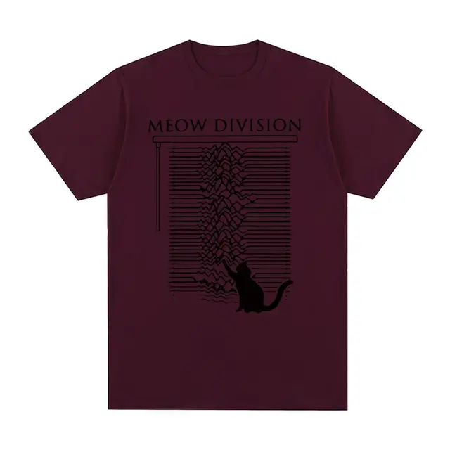 Cats Division Unknown Pleasures Cat T Shirt Joy Division Unknown - Main Image
