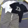 Conjunto de pantalones cortos deportivos blancos para hombre, Camiseta con estampado del alfabeto, camiseta esencial de alta calidad, tendencia fresca Xl, 2024