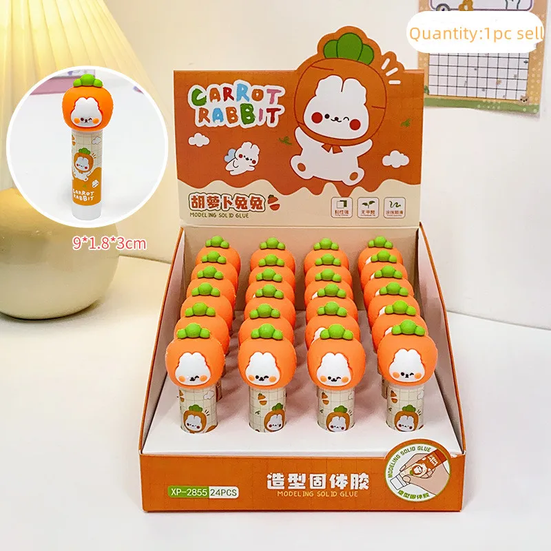 1pc Cute Glue Sticks Lovely Cartoon Bear Bunny School Glue for DIY Paste  Non-sticky Sticker Student Kawaii School Supplies