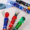 6-36pcs Cartoon Superhero Avengers 10 Colors Ballpoint Pen Press Pen Colored Markings Multifunctional Stationery Wholesle 3