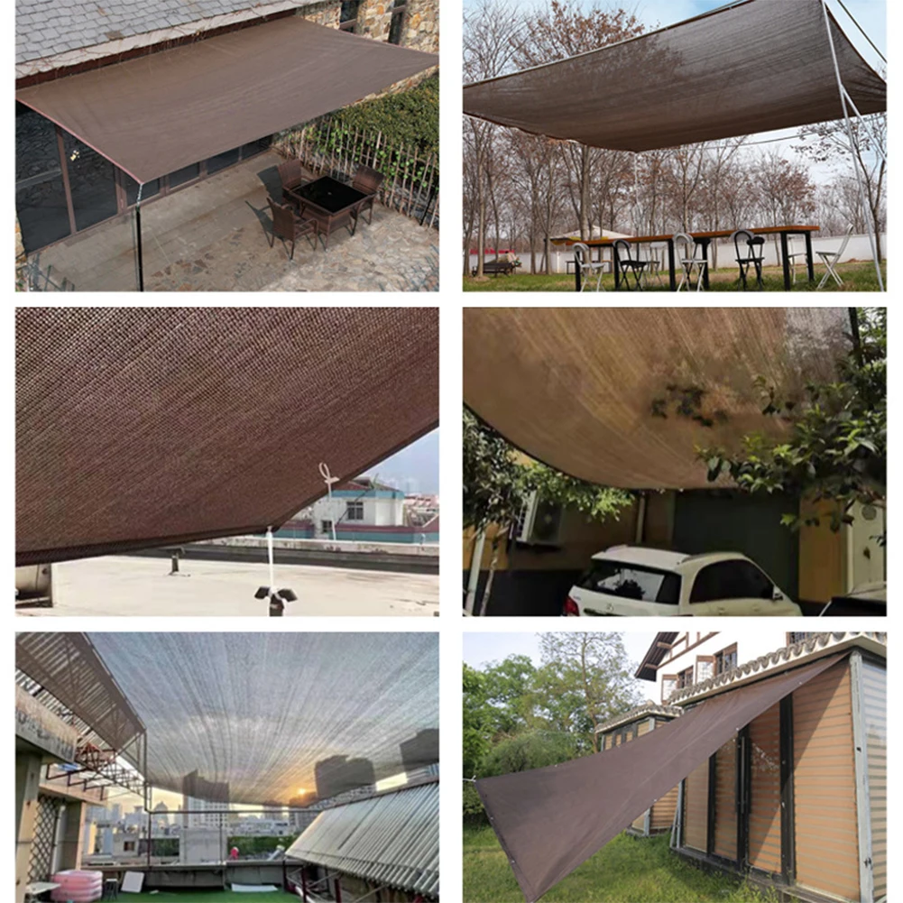 1-5m Sunshade Net Rectangle HDPE Shade Trap with Grommets Shade Canopy Mesh for Patio Lawn Garden Pergola Plants Greenhouse