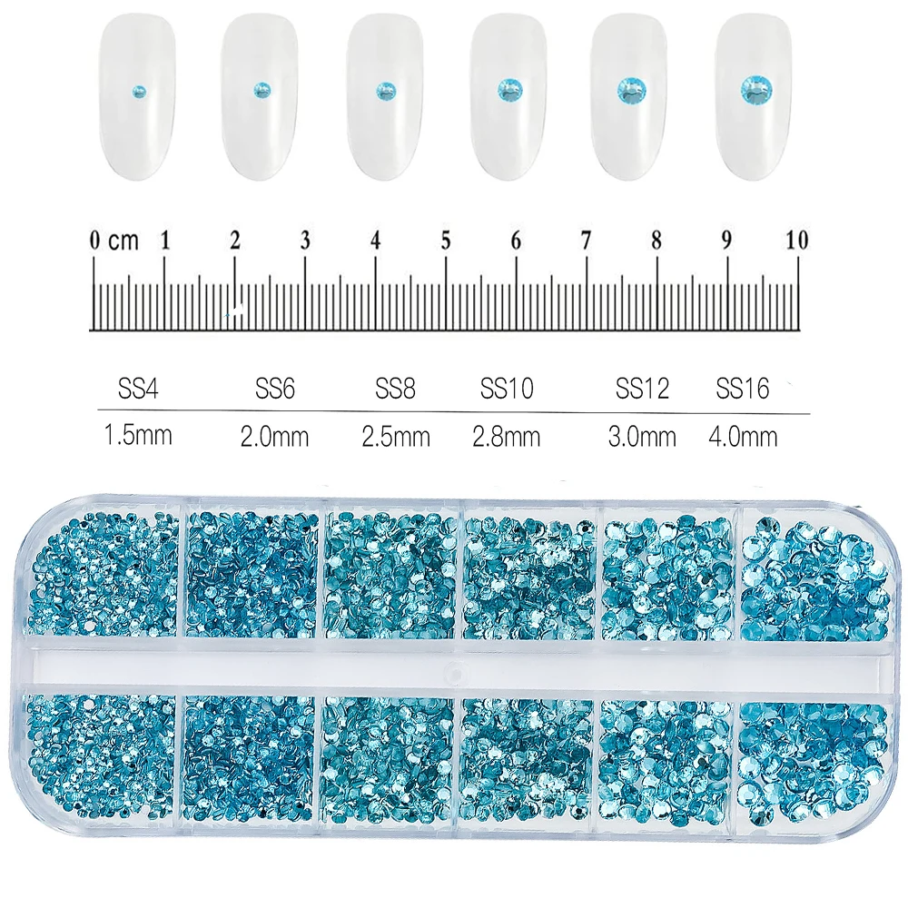 Sparkling Crystal Nail Art Rhinestones Kit with Tools
