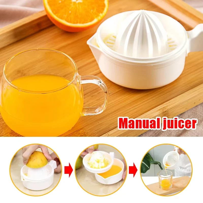 Description Picture 4 of itemPlastic Orange Lemon Citrus Manual Squeezer Fruit Juicer Press Machine Mini Blender Portable Juice Extractor Kitchen Accessories