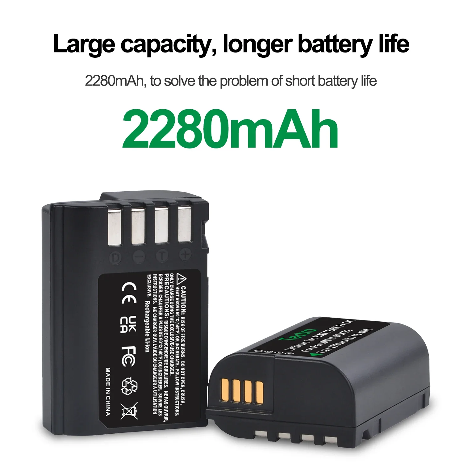 

2280mAh Camera Battery Rechargeable DMW-BLK22 Battery for Panasonic Lumix DC-S5,DC-S5II,DC-S5IIX,DC-S5KK,GH5 II,GH6,S5M2,S5M2X