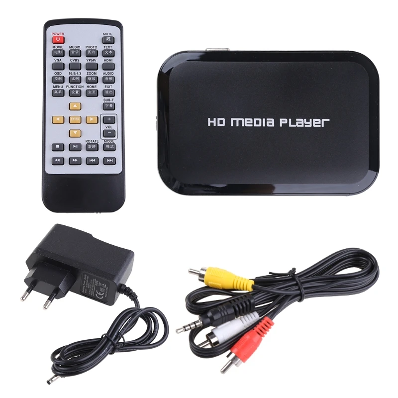 T8WC мини Полный 1080P USB внешний HDD плеер с SD MMC U диск Поддержка MKV AVI HDMI-совместимый