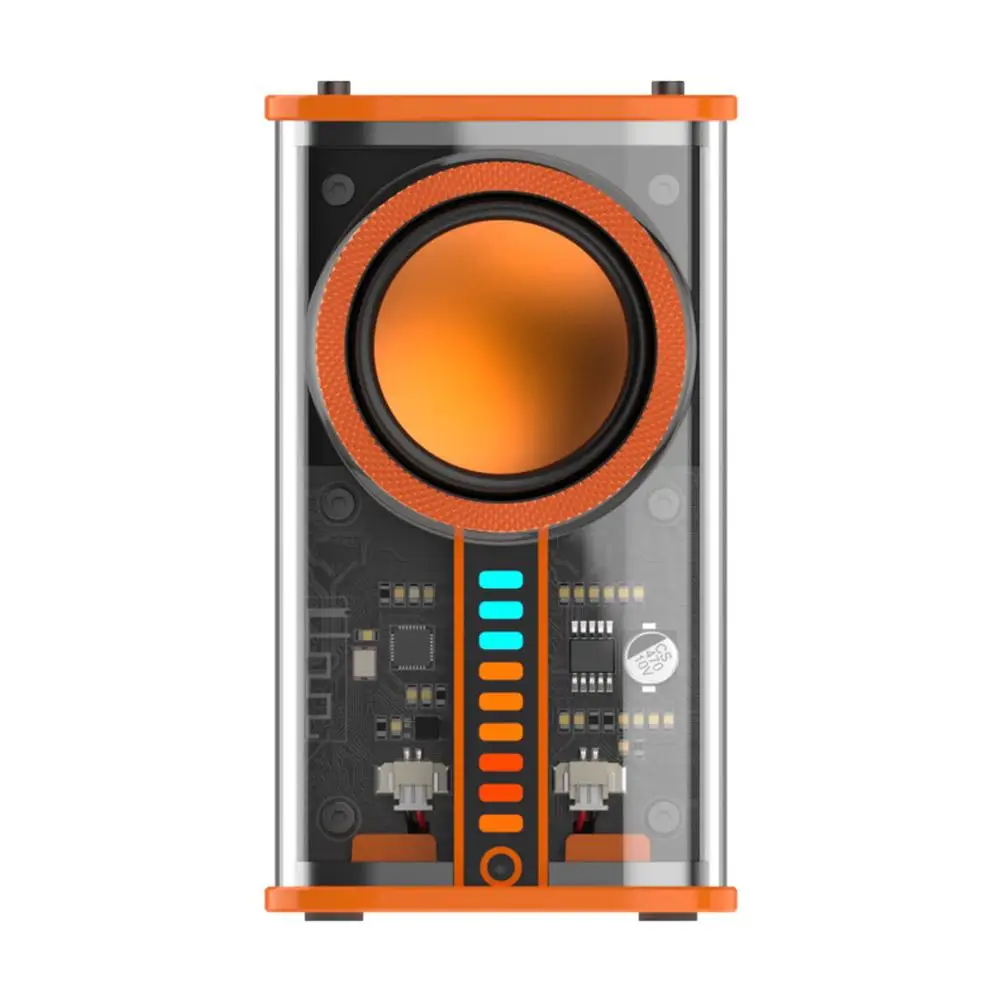 K07 Wireless Bluetooth Speaker Transparent Armor Portable Speaker Mini Lamp Outdoor Usb Loudspeaker Control L4d7
