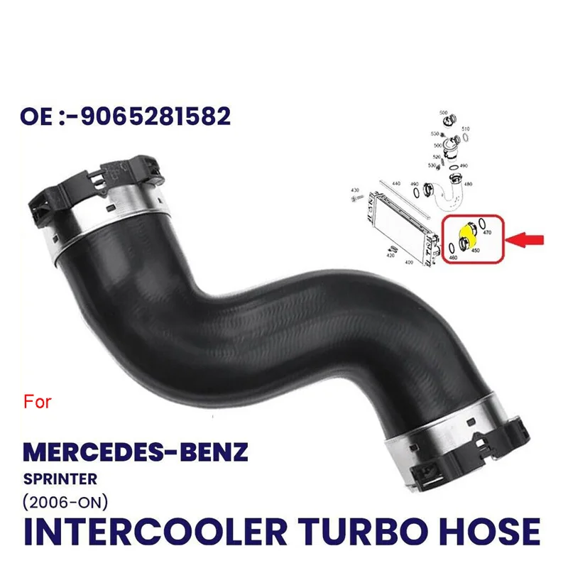 

INTERCOOLER TURBO HOSE PIPE FOR MERCEDES SPRINTER 906 2006 - 2022 9065283782