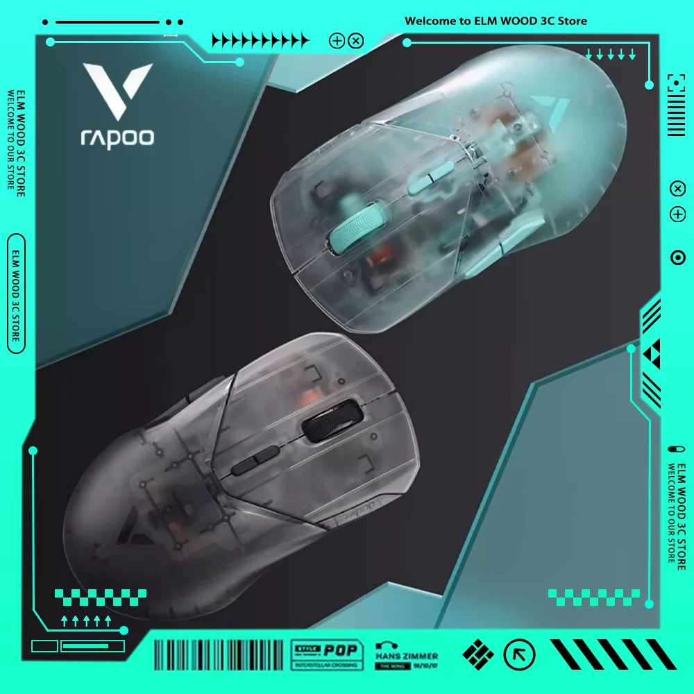 

Мышь компьютерная беспроводная Rapoo VT9 Air Lite, 8K, 2 режима, с датчиком