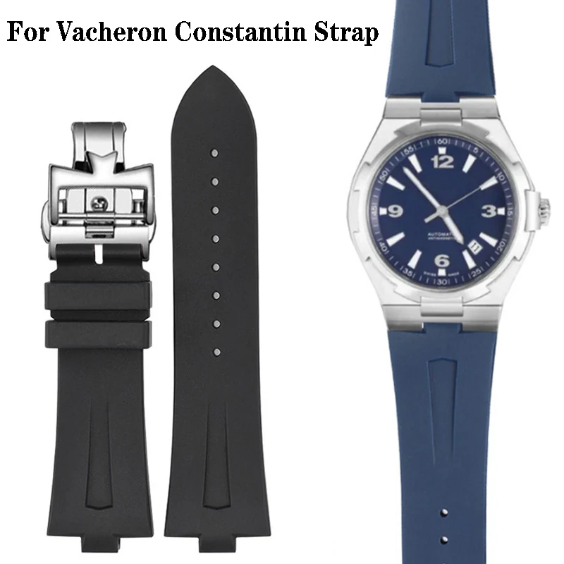 

Silicone Watch Band For Vacheron Constantin Overseas VC 47450 VC 49020 Dustless Rubber Watch Strap Men's 25MM X 8MM Bracelet