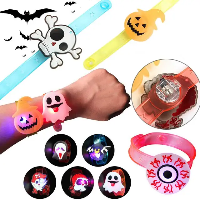 Bracciale Elasticizzato Halloween CEALXHENY – Con Perline E Ciondoli A Tema: Zucca, Fantasma, Gatto Nero - 2