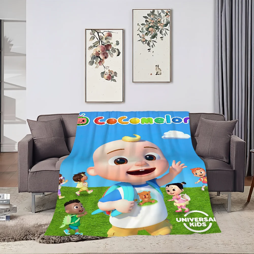 Cartoon Baby C-CoComelonSs Blanket Skin friendly comfort warm soft plush blanket suitable sofa living room office bedroom 4