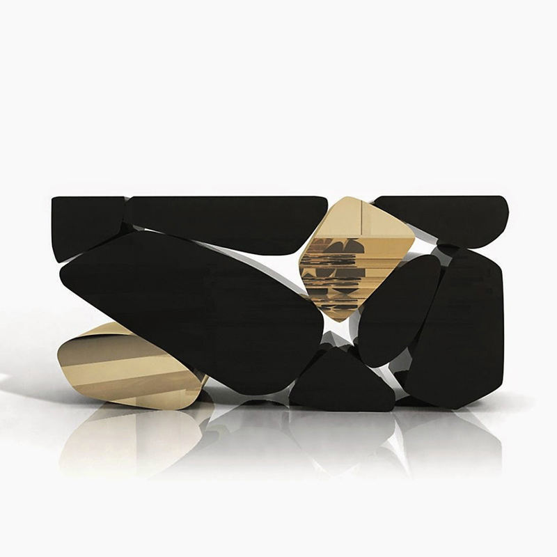 Chinese Porch Table Metal Industrial Style Light Luxury Creative Modern Design Villa Porch Table Special