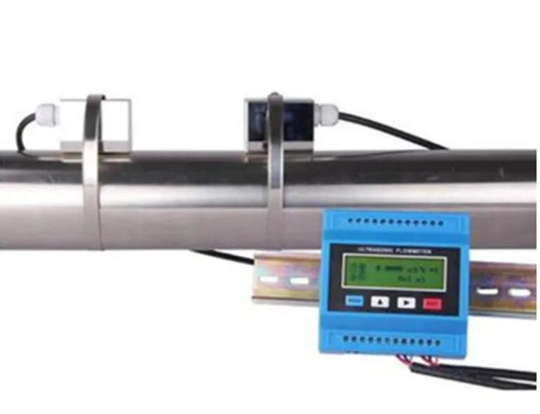 Hot Selling Ultrasonic Intelligent Sensor Gas Mass Flow Meter External Clamp Portable Ultrasonic Flow Meter