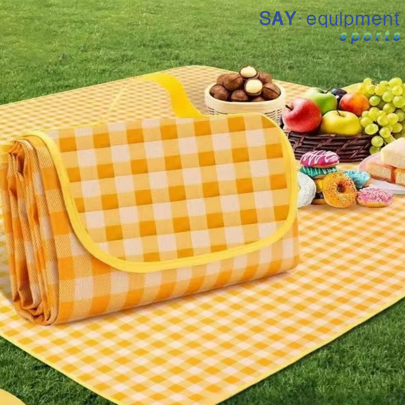 Foldable Picnic Mat Moisture-proof portable blanket Sleep Pad Waterproof Oxford Cloth camping blanket Traveling Outdoor Beach