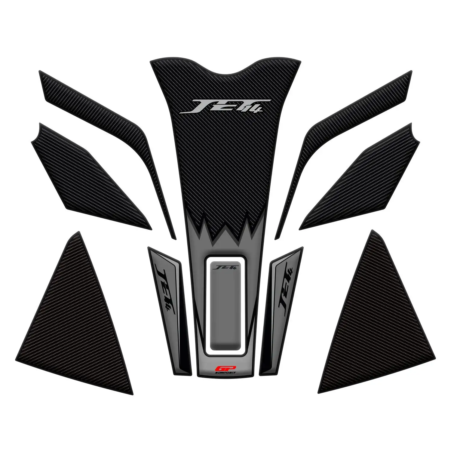 

GP Composite For Jet 14 2017-2022 Compatible Tank Pad Set Gray