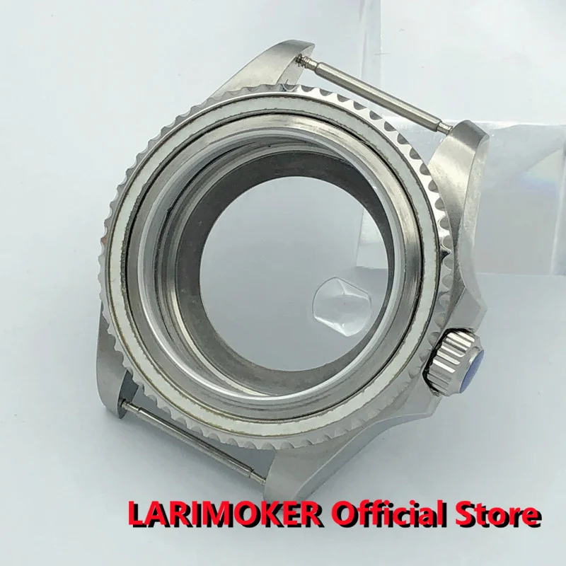 

LARIMOKER 43mm Silver Watch Case Sapphire Glass fit NH35 NH36 Miyota 8205 8215 821A Mingzhu DG2813 3804 Movement