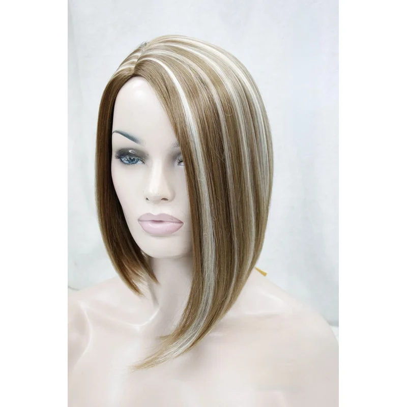 New Women's Wig Short Straight Brown Ladies Natural Hair Wigs Wig Cap