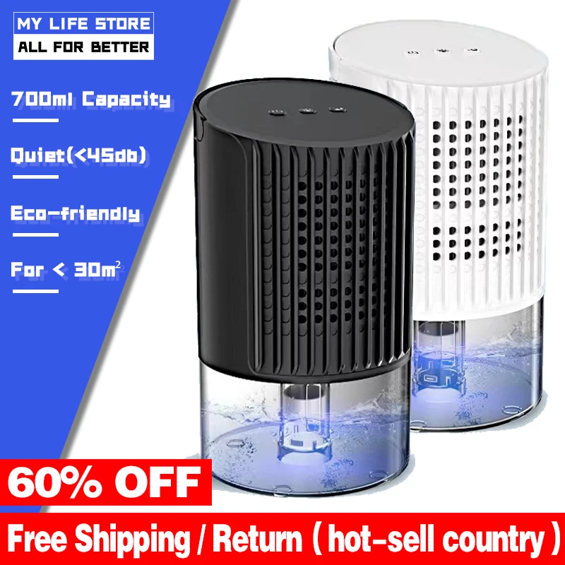 

Portable Dehumidifier With Basic Air Filter, 2 in 1 For Home For Room For Kitchen, Quiet Moisture Absorbers, Cost-Effective