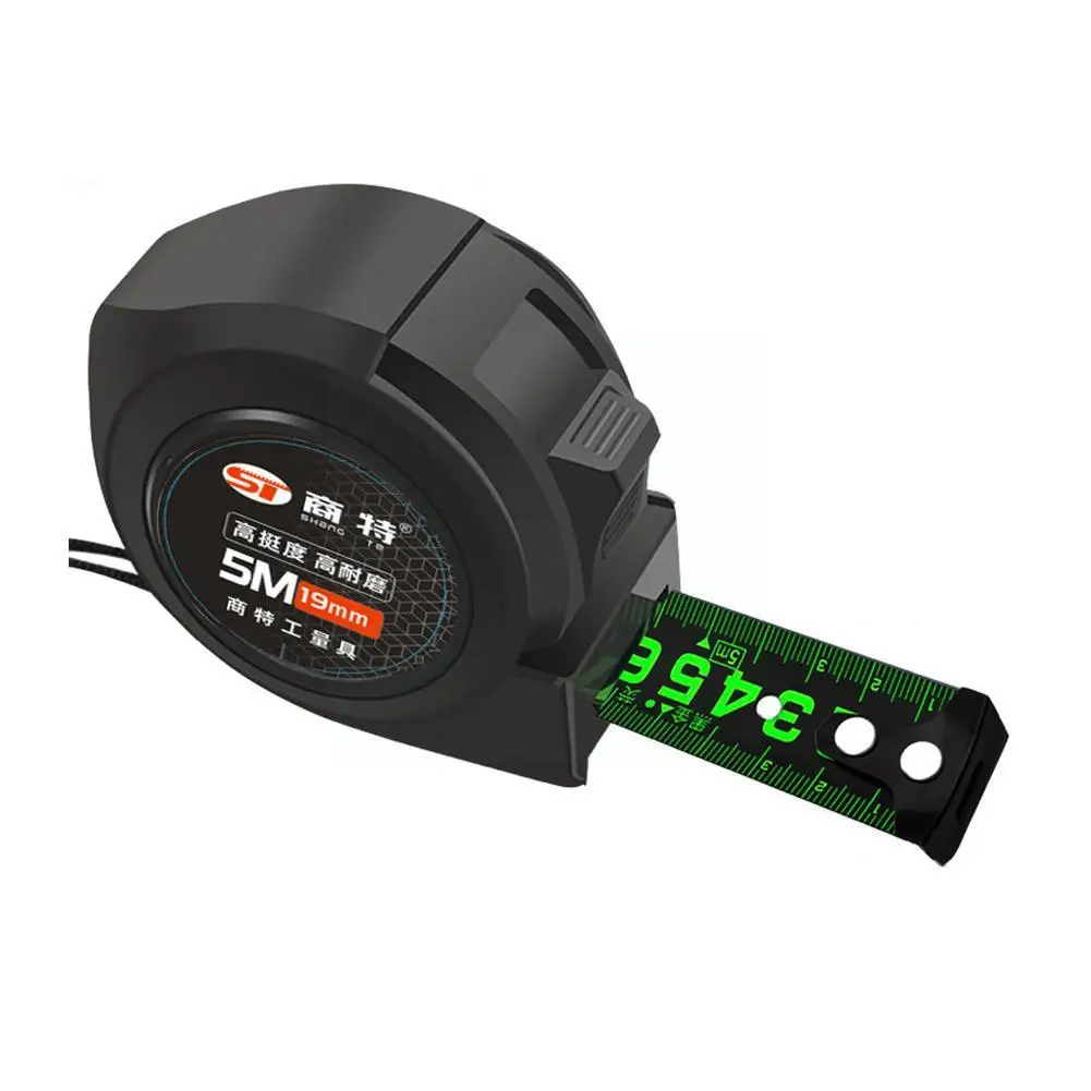 Self Fluorescent Steel Tape Measure hard-wearing Resistant Measuring Fall And Drop-resista U6F0