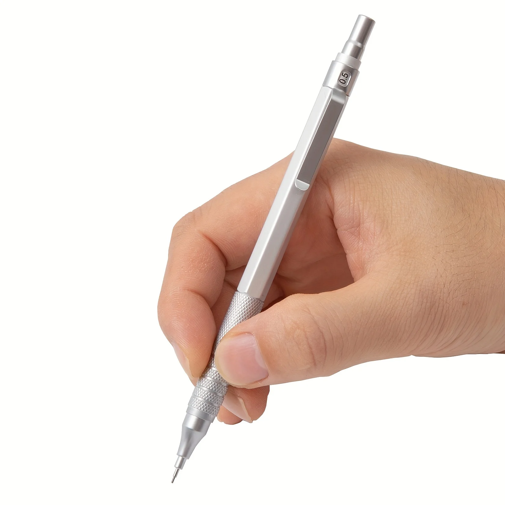 Low Center of Gravity Metal Mechanical Pencil Set 0.3-2.0mm Lead Refill Automatic Pencil Art Sketch Painting Writing Stationery 5