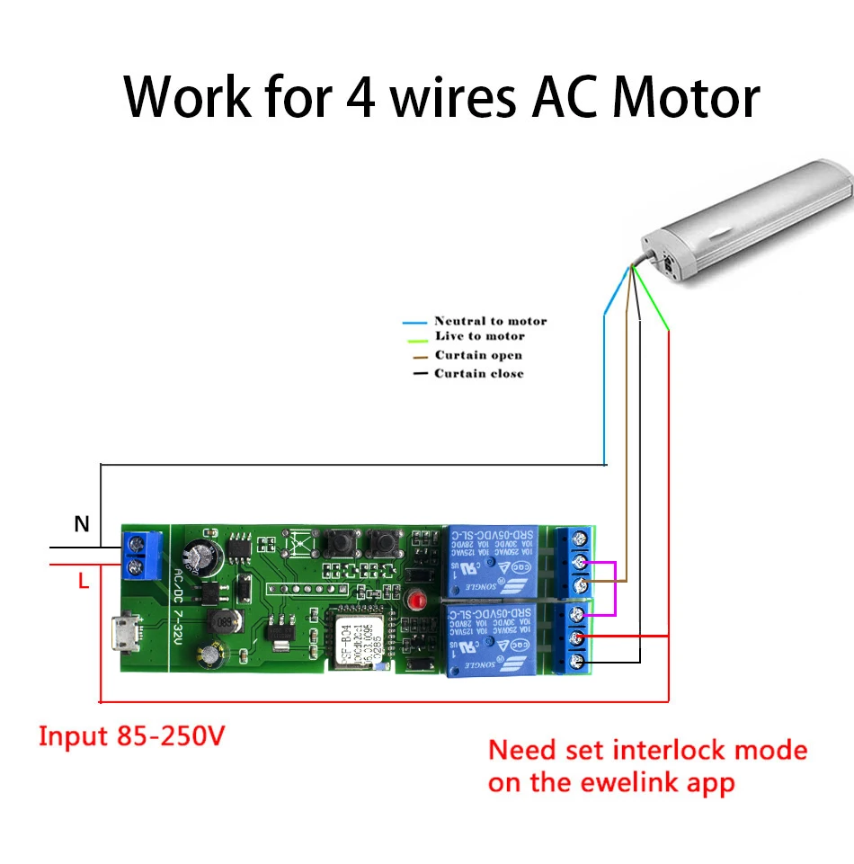 DIY EWelink WiFi Smart Garage Door Opener Controller 433mhz RF Remote Control Switch Receiver Voice Control Alexa No Hub Needed