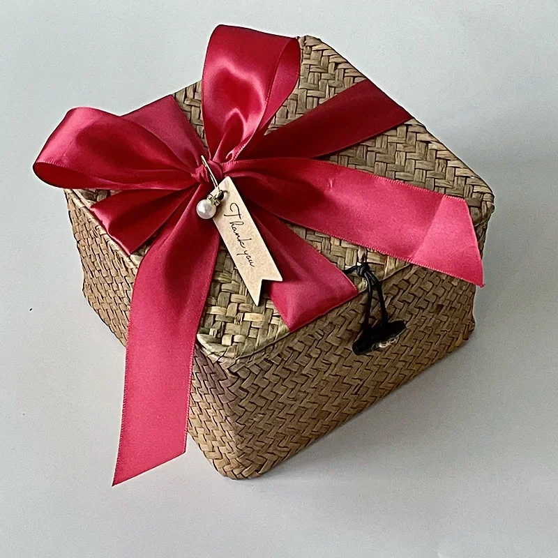 Handmade Woven Basket For Storage Plants Kitchen Office Woven Hangings Organizer Basket With Handle 6