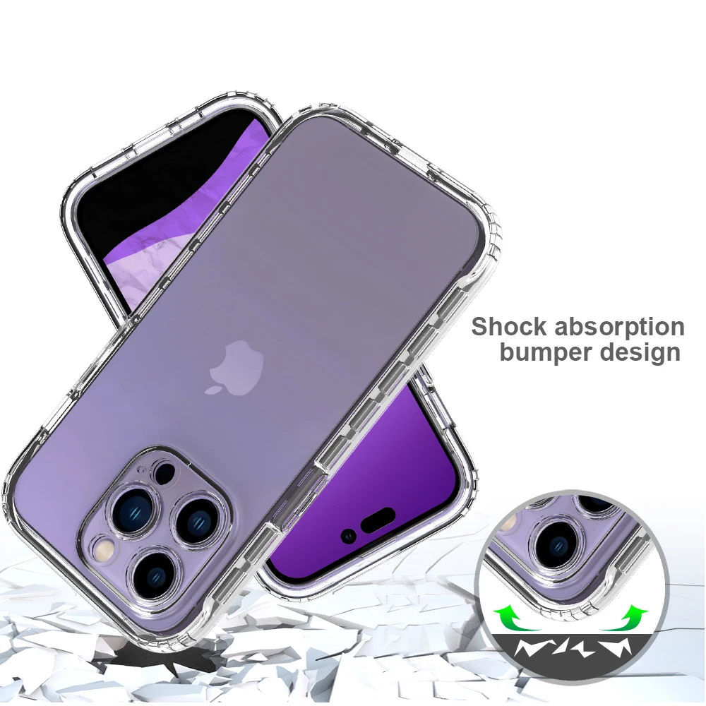 iphone se clear case Luxury Clear Silicone Bumper Phone Case For iPhone 14 13 11 12 Pro Max XS Max XR X 7 8 Plus 11 Shockproof Transparent Soft Cover iphone se phone case