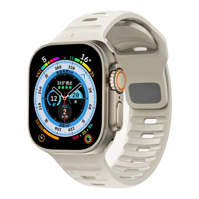 Strap For Apple Watch Band 49mm 44mm 45mm 41mm 40mm 42mm 38mm Soft Silicone sport Bracelet iwatch Serise 8 7 SE 6 5 9 Ultra 49mm - Image 23