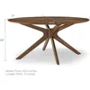 Crossroads 71" Oval Wood Dining Table 3