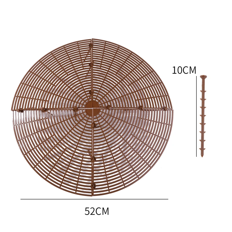 Brown round 52cm
