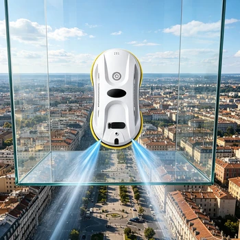Robot UPS per lavare le finestre Aspirapolvere Lavavetri Elettrodomestico Robot in gesso Robot per la pulizia intelligente Lavapavimenti elettrici