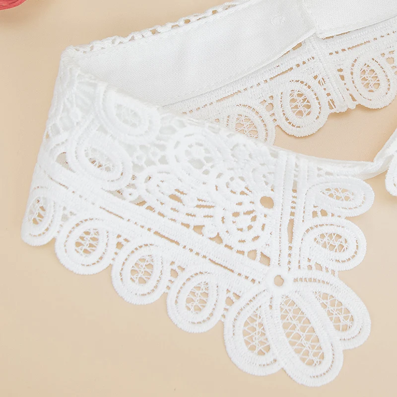 Women's Fashion Decoration Water-Soluble Embroidered Collar Shawl fake collar detachable collar shawl Personalized and Versatile Detachable Fake Collar