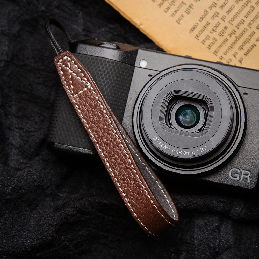 Premium Leather Camera Strap with Quick Release for DSLR & Mirrorless Cameras