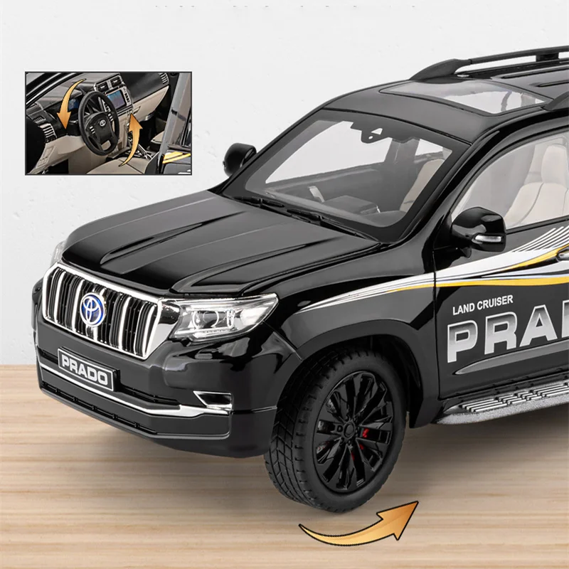 LAND CRUISER PRADOランドクルーザー プラド 1/18 ランドクルーザー プラド 1/18 ミニカー 全2色 ライト点灯