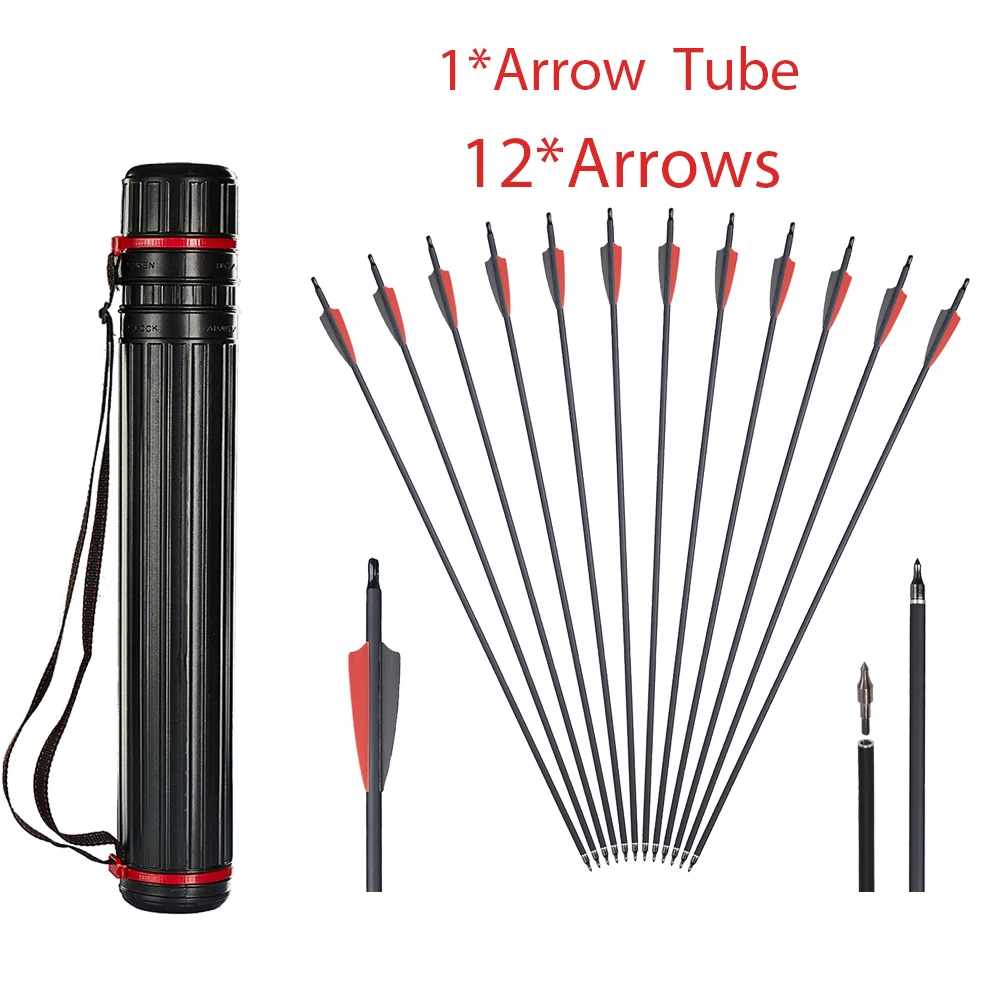 Premium 31 Carbon Hunting Arrows with Removable Tips