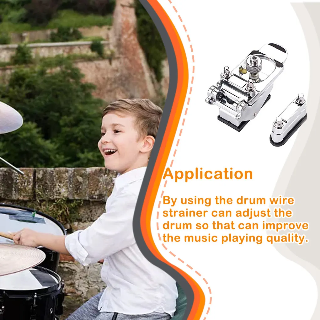 

Drum Throw Off Wire Strainer Adjustable Metal Percussion Instrument Drums Drummer Rehearsal for Professional Beginner