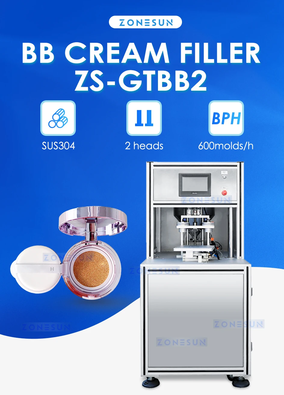 ZONESUN ZS-GTBB2 Air Cushion Foundation Cosmetic Liquid Filling Machine